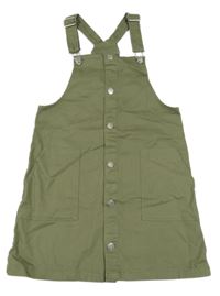 Khaki rifľové prepínaci na traké šaty H&M