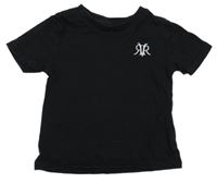 Čierne tričko s výšivkou River Island