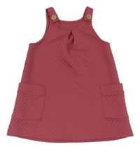 Vínové prešívané na traké šaty Matalan