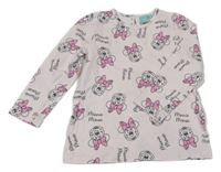 Světlerůžové triko s Minnie Disney