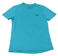 Tyrkysové športové funkčné tričko s logom Umbro