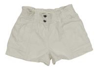 Bílé riflové kraťasy s kapsami Sinsay