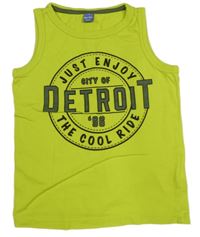 Limetkové tílko s nápisem Dopodopo