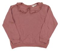 Staroružová mikina s golierikom H&M