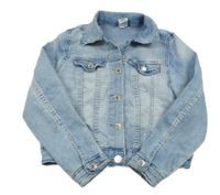 Světlemodrá riflová crop bunda H&M