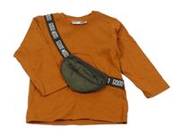 Oranžové triko s ledvinkou Ergee