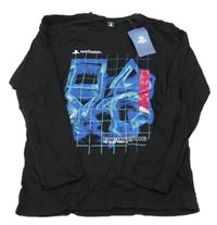 Nové - Černé triko s potiskem - Playstation Primark