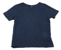 Tmavomodré tričko H&M