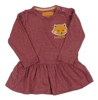 Vínová tunika s liškou 