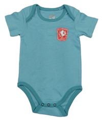 Svetlomodré body s potlačou