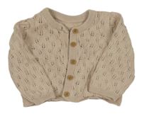 Béžový perforovaný prepínaci sveter George