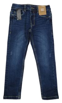 Nové - Tmavomodré skinny rifle Dunnes 