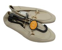 Nové - Dámské béžové koženkové mokasíny Primark vel. 37