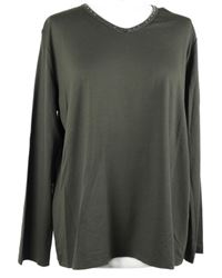 Dámske hnedé tričko s cvokmi  Muller