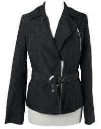 Dámský černý šusťákový křivák s páskem Matalan