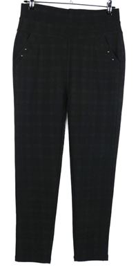 Dámské černé kostkované tregíny 