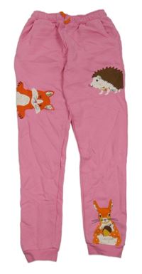 Ružové tepláky so zvířaty zn. Mini Boden