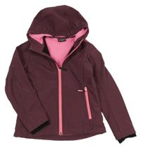 Mahagonová softshellová bunda s kapucí CMP