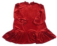 Červené zamatové šaty