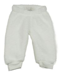 Bílé chlupaté tepláky Ergee