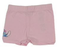 Ružové elastické kraťasy so Stitchem Sinsay