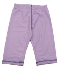 Fialové UV capri nohavice s potlačou Lily & Dan