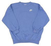 Modrá mikina s vyšitým logom Nike