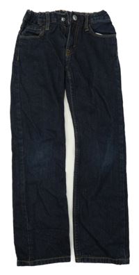 Tmavomodré slim fit rifle Denim 