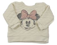 Smotanová prešívaná mikina s Minnie