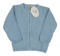 Nové - Modrý propínací svetr BabyBooie