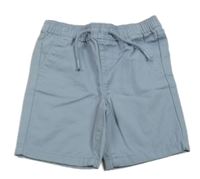 Modré plátenné kraťasy Primark