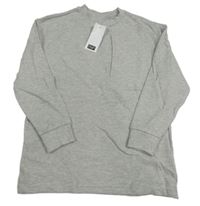 Nové - Sivá rebrovaná mikina F&F