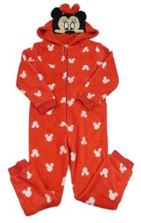 Červená plyšová kombinéza s Minnie Disney 