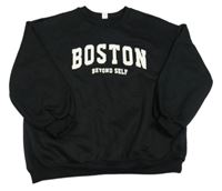 Čierna mikina s nápisom zn. Shein