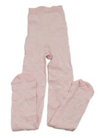 Světlerůžové punčocháče se srdíčky