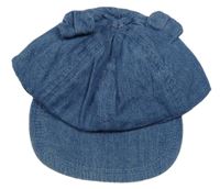 Modrá rifľová šiltovka s ušima F&F