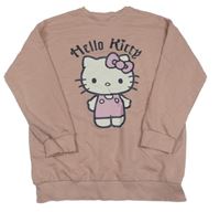 Pudrová dlhá mikina s Kitty C&A