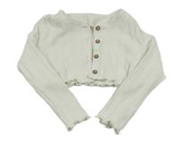 Biele rebrované prepínaci bolerko George