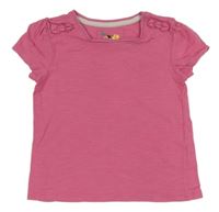 Růžové tričko s mašlemi Tu