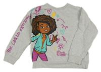 Sivá mikina s dívkou