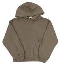 Hnědá mikina s klokankou a kapucí H&M