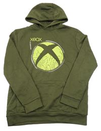 Khaki mikina X-box s kapucí Primark