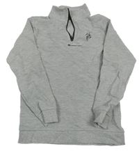 Sivá melírovaná mikina s výšivkou George