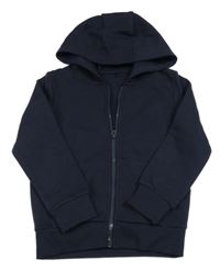 Tmavomodrá prepínaci mikina s kapucňou George