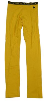 Okrové legíny s nápismi Persival