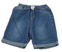 Modré riflové kraťasy Shein