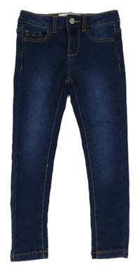 Tmavomodré skinny teplákové rifle Manor 