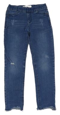 Modré džegíny s vyšúchaním Denim Co.