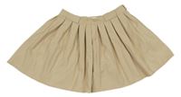 Béžová skladaná kolová sukňa Zara