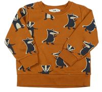 Medová mikina s mývaly C&A